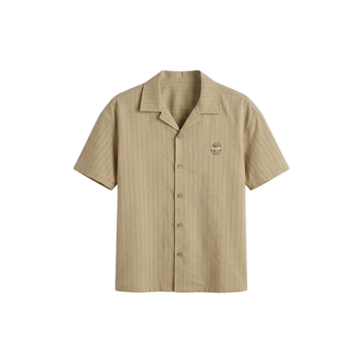 Logo Head Button-Down (Khaki) — View 1
