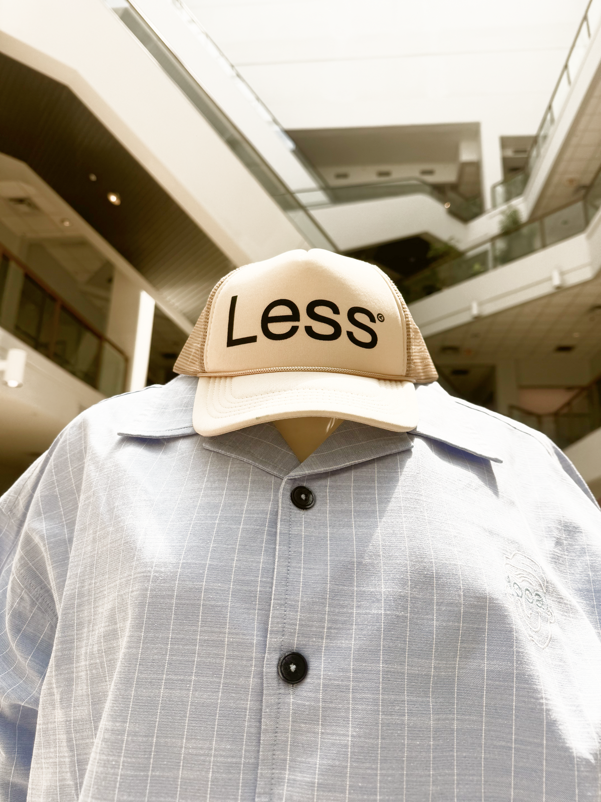 Logo Head Button-Down (Powder Blue) — View 2