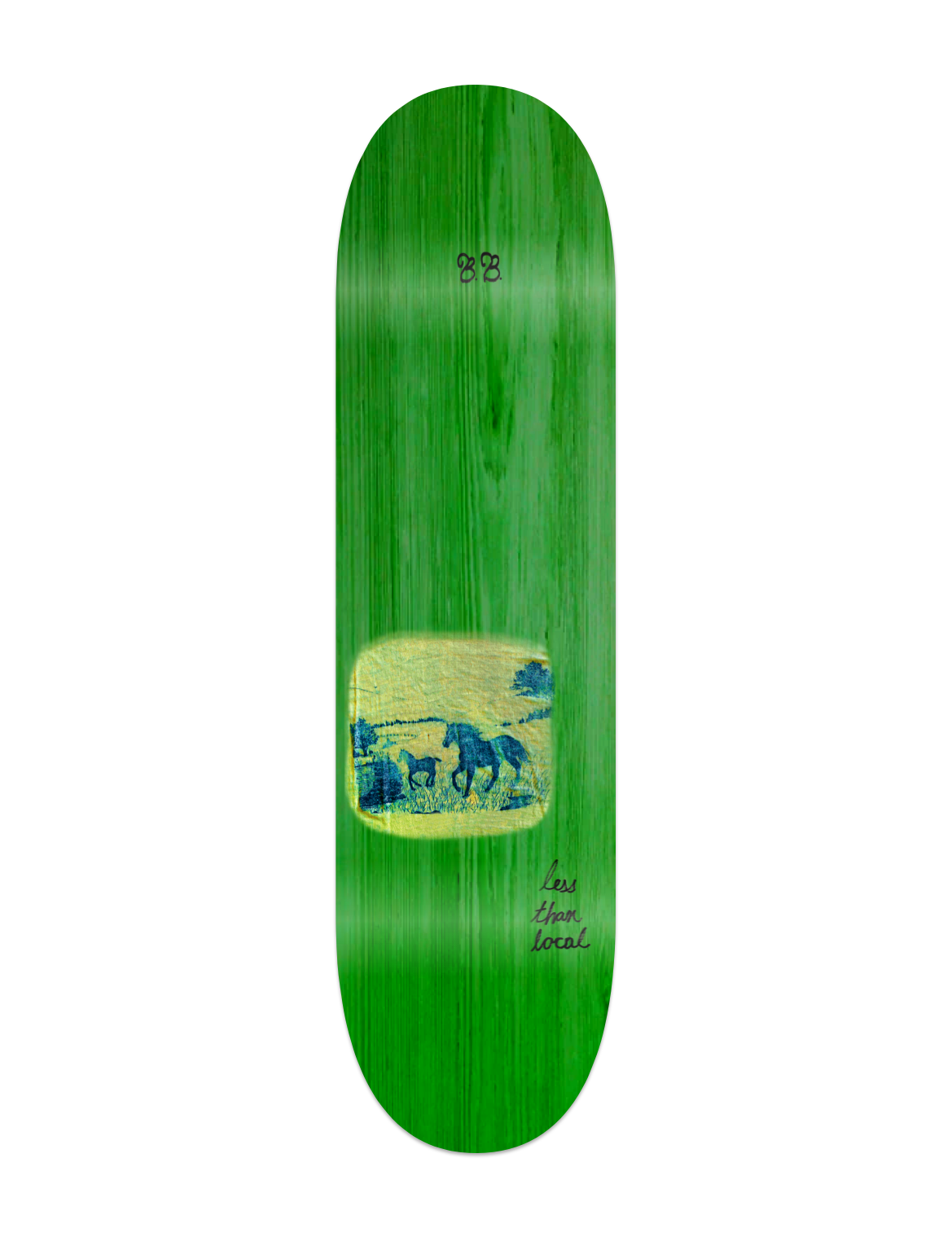 Brian's Horses (Green and Yellow) — View 2